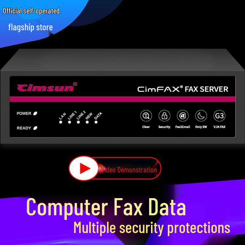 CimFAX Paperless Fax Machine CN plug (adapter included)
