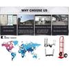 Heavy Duty 800kgs Drywall Cart With Steel Platform And Frame 4-Wheel Moving Trolley Dolly For Tools Storage OEM Customizable