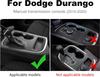 Carbon Fiber Gear Shift Panel Cover with Cup Holder Frame ABS Interior Trim Sticker for Dodge Center Console Gearbox Panel