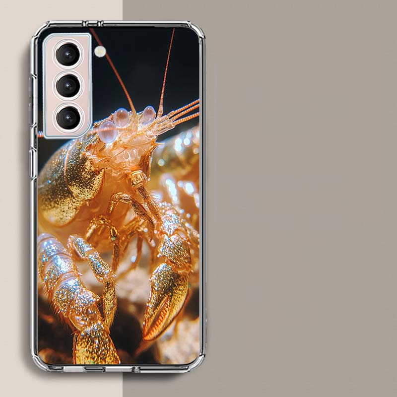 A Beautiful and Unique Look at a Common Shrimp Phone Case For Samsung Galaxy S25 Edge S24 S23 FE S21 S20 S10 Plus S22 S26 Ultra