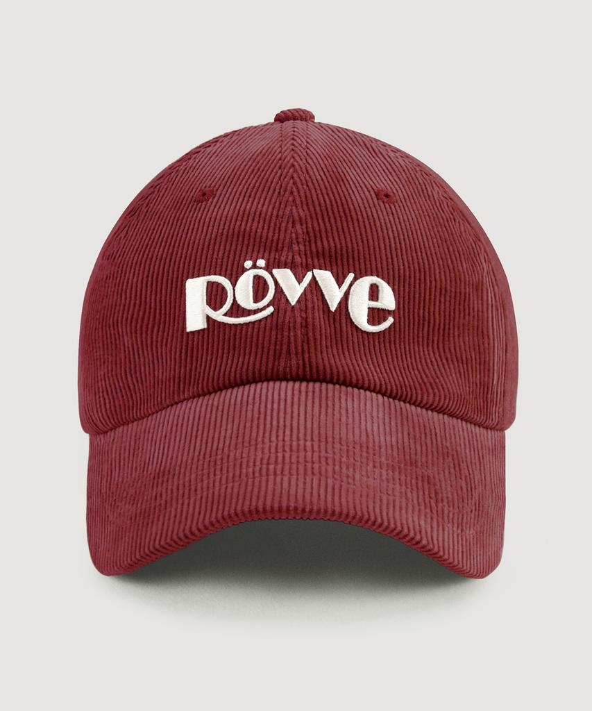 Вельветовая кепка с логотипом ROVVE (Бургундия)