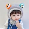 Детская пушистая меховая шапка Stardoor с большими глазами, корейские детские товары