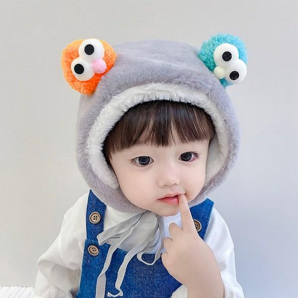 Детская пушистая меховая шапка Stardoor с большими глазами, корейские детские товары