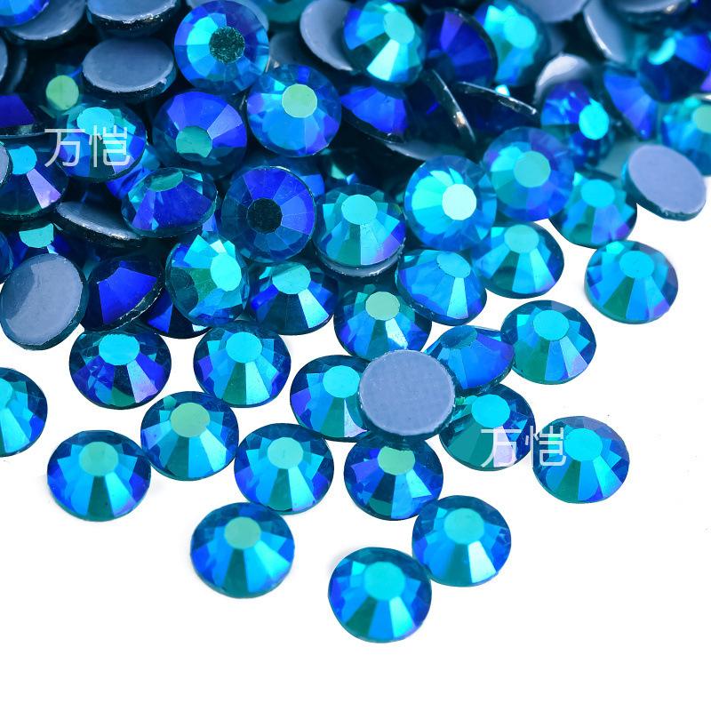 Blue Series Glass Hot Drill, Hot Melt Adhesive Стразы Diy Аксессуары для одежды Декоративные Красота Креативные Аксессуары