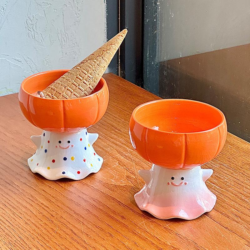 Подарок на Хэллоуин милая тыква призрак керамическая кружка девушка практичная пара чашка для воды сувенир подарочная коробка