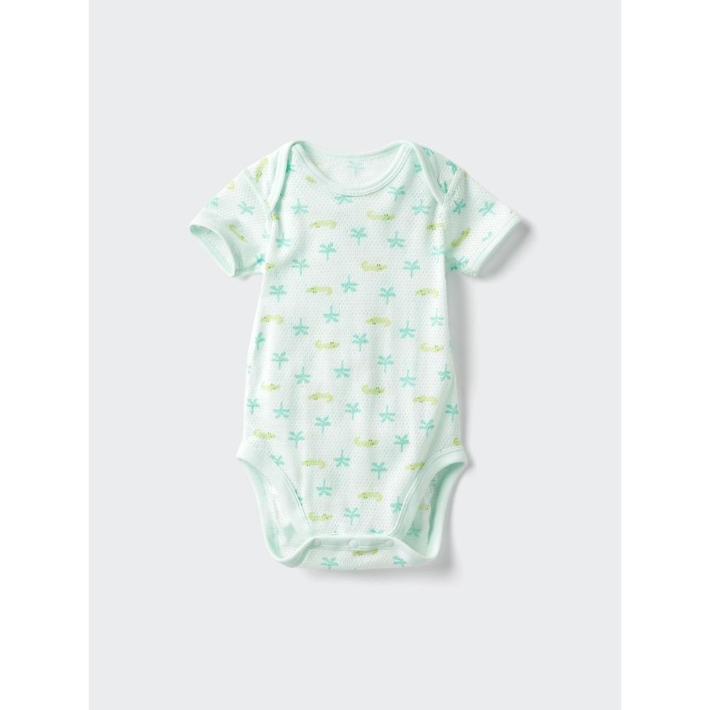 Uniqlo Японский хлопковый сетчатый боди