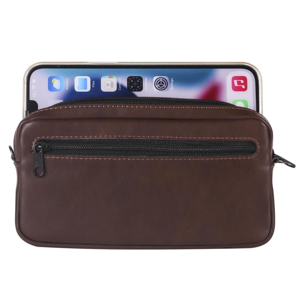 Чехол-кошелек из коровьей кожи с зажимом для ремня, мужская поясная сумка для iPhone 16, 15, 13, Pro, Samsung S24, S23, Redmi Note 12, Google Hand Holster Pouch