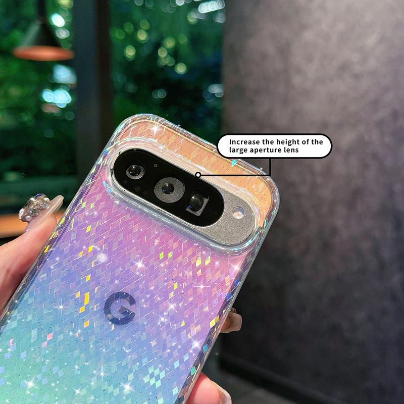 Luxury Laser Glitter Phone Case For Google Pixel 9 10 11 Pro XL 9A 9pro For Magsafe Magnetic Shockproof Bumper Hard Cover Funda