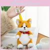 Stuffed Cuter Corgi Plush Pendant With Pp Cotton For Kid Backpack Gift And Decor