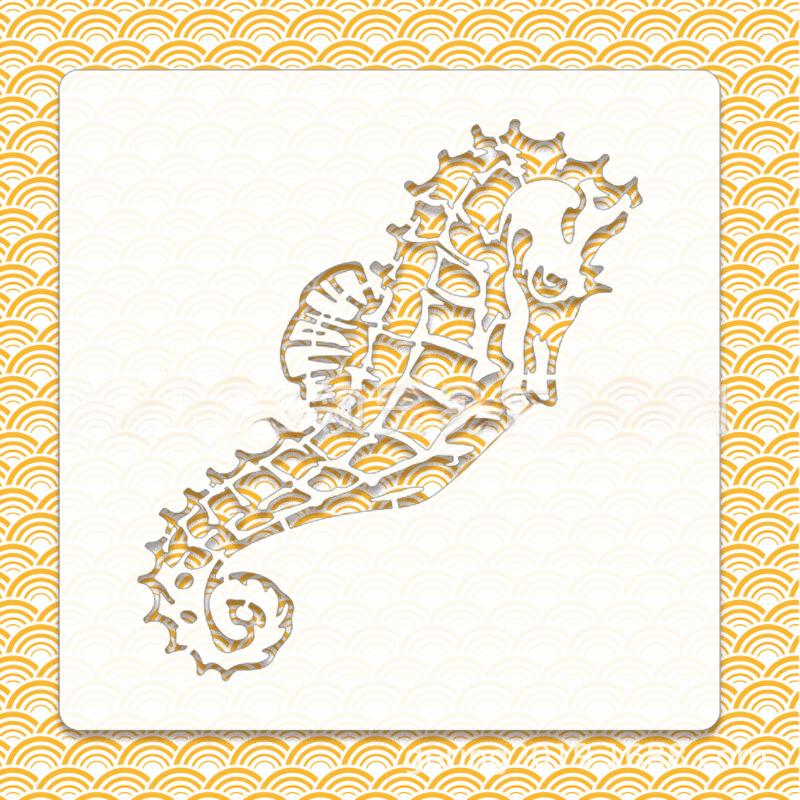 1 шт. 13*13 см белый ПЭТ морские животные серии полые трафареты скрапбукинг настенный плакат граффити аэрозольная краска картина раскрашивание формы