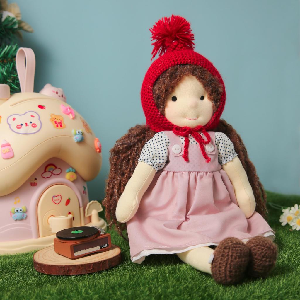 Кукла Вальдорф BlissfulPixie, Ручная работа Саванна, 30 см, Мягкая, Милая плюшевая кукла-девочка, Идеально подходит для детей