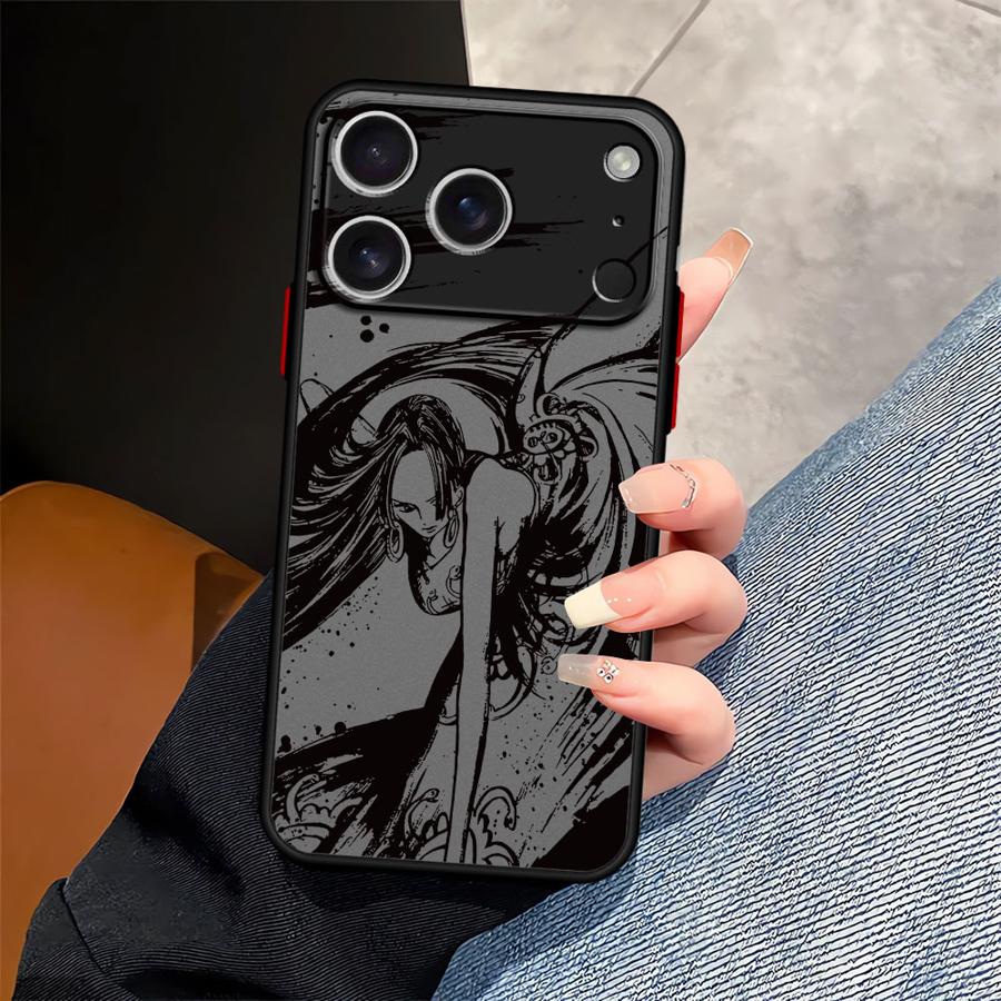 Чехол One Piece Boa Hancock Sanji для iPhone 17 Pro Max 7 8 SE X XS XR Air 16 Plus 11 12 15 14 17P 16P 13 Mini Funda Задняя панель телефона