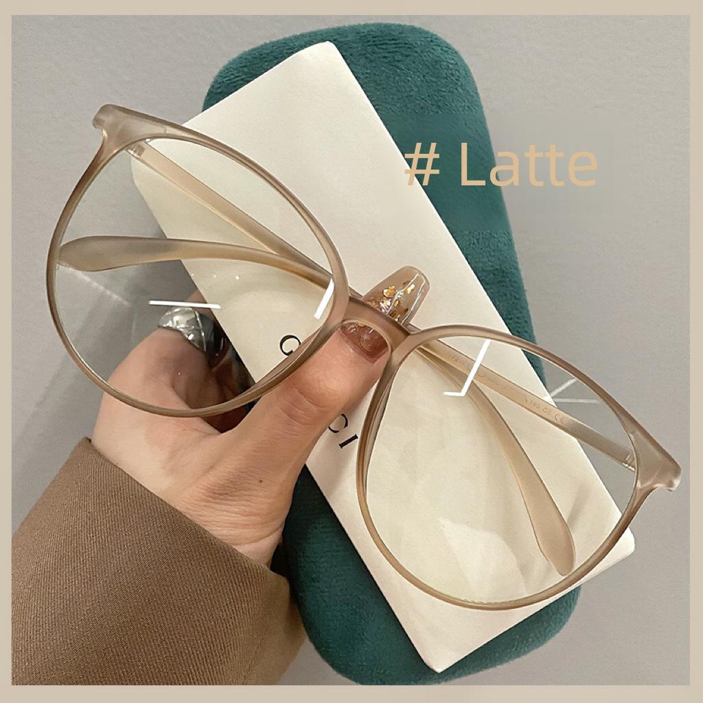 Женские ультралегкие оправы для очков TR Latte Coffee, большие и маленькие лица, совместимые с Degree, корейский стиль
