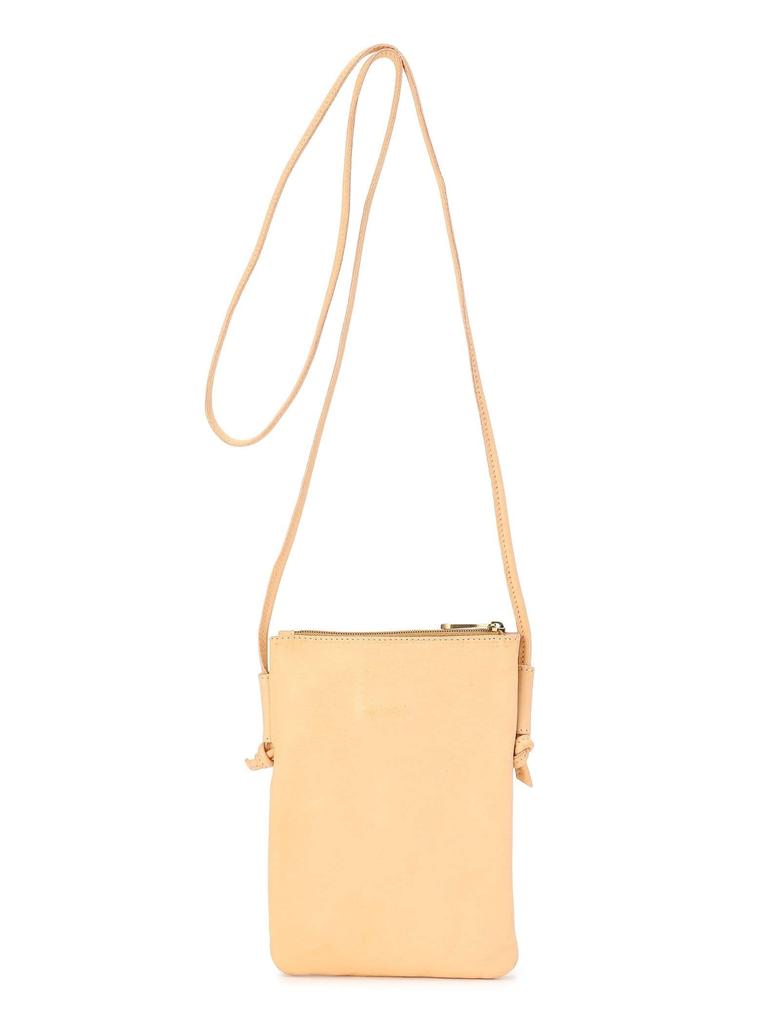 Shoulder Bag Crossbody Leather Genuine Leather Cowhide Unisex Navy [IL BISONTE] Women's Men's