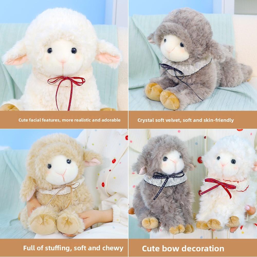 Plush Sheep Toy With Soft Polyester Filling Perfect For Kids Bedtime And Gift Giving