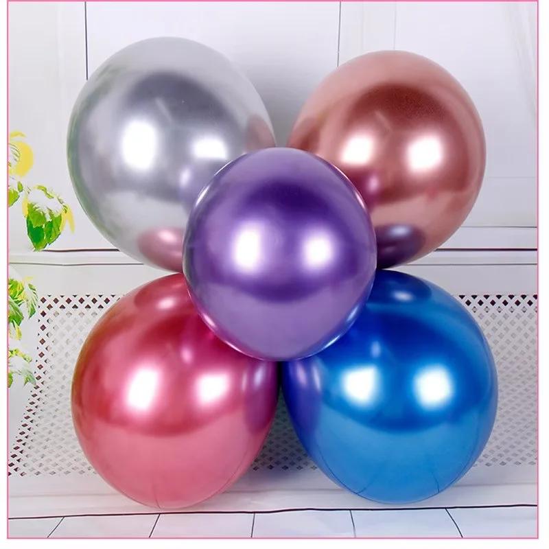 Хромированные воздушные шары из металлического латекса с гелием 10/20/30/50 шт. 10 дюймов для домашней вечеринки, свадьбы, дня рождения, украшения