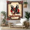 Tattoo Style Custom Your Name Wall Decor Tapestry Art For Pet Memorial Birthdaywedding Party Backdrop Family Gift