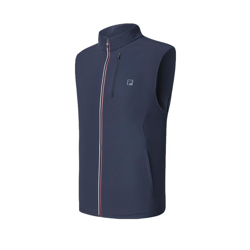 Fila Гольф Вязаный Жилет Мужской Жилеты Морской волны A11M425502FDB