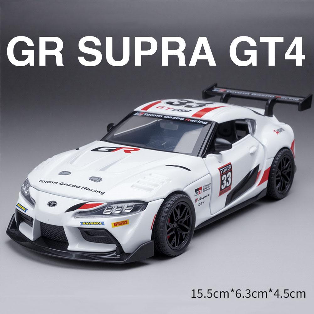 1:Масштаб 1:32 Supra GT4 Prado Модель автомобиля Игрушка Двери открываются Звук Свет Оттянуть Назад Высокодетализированные Модели автомобилей для Детских Игрушек