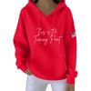 Women's Casual Fashion Print Long Sleeve Hooded Sweatshirt Top