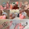 Light Luxury Zircon Butterfly Hollow Opening Ring Niche High-end Temperament Index Finger Ring Fashion Versatile Jewelry