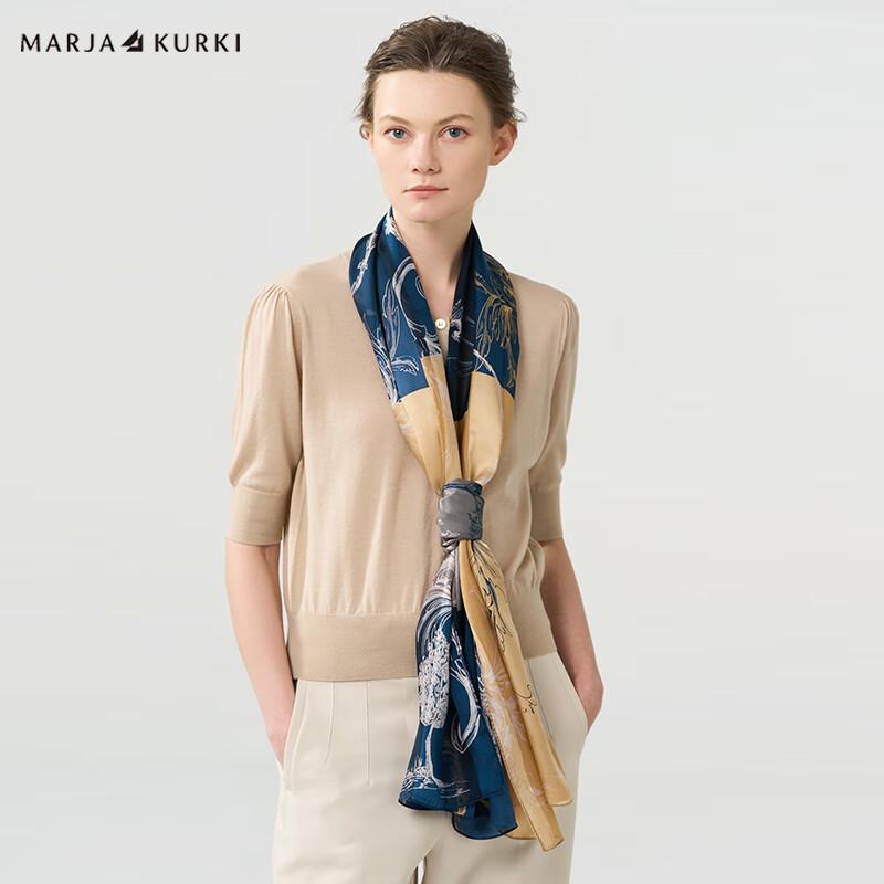 MARJA KURKI Women's Mulberry Silk Scarf Shawl