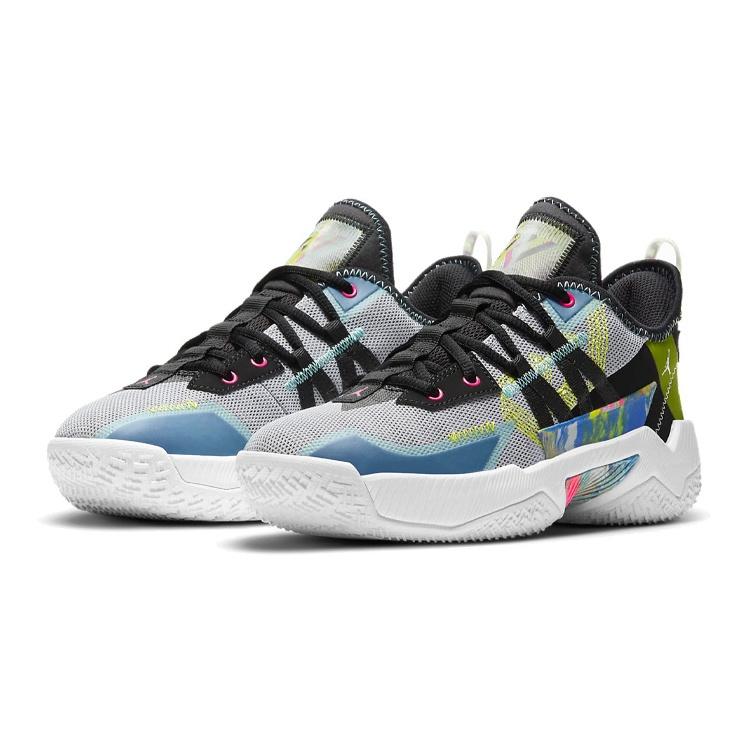 (GS) Air Jordan Westbrook One Take 2 'Green Blue Black' Kids' CZ0840-003