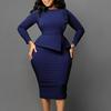 2024 Summer Plus Size Women's Loose Tie Ruffle Dress
