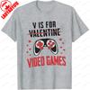 Funny Valentines Day Printed T Shirt Unisex Clothing Video Games Couple Game Machine Tops Gift Unisex Cotton Street Fashion Shirts
