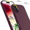 Coque de protection - Silicone - pour iPhone 16 Plus - Rouge Bordeaux - Antirayures - Antidérapante