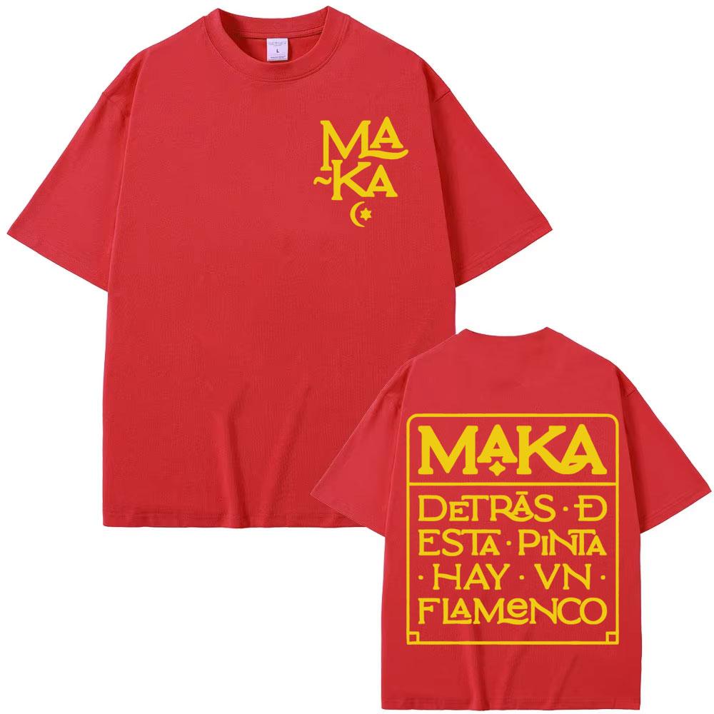 Футболки с графическим принтом Rapper Maka Detras Desta Pinta Hay Vn Flamenco для мужчин и женщин, модные, повседневные, 100% хлопок, с коротким рукавом
