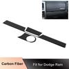 Для Dodge RAM 1500 10-15 Панель отделки крышки центральной консоли и приборной панели из углеродного волокна