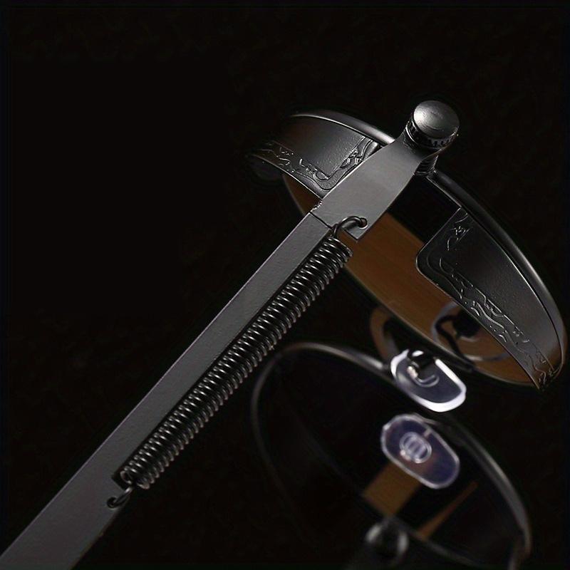 Классические готические стимпанк солнцезащитные очки люкс для мужчин и женщин ретро круглые металлические оправы панк вечерние очки для вождения солнцезащитные очки не поляризованные очки