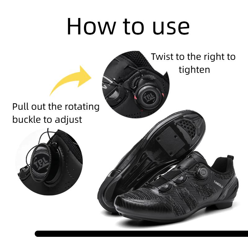 Cycling Shoes for Men & Women - BOA Closure System Breathable Mesh Anti-Slip Nylon Sole Lightweight for Outdoor Sports