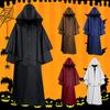 Medieval 5-Color Hooded Wizard Cape & Monk Robe for Halloween