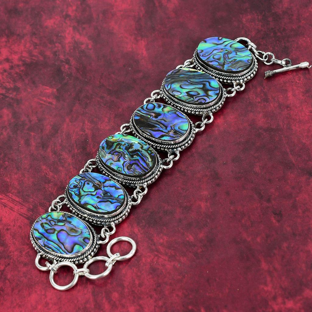 Ювелирные изделия из стерлингового серебра 925 пробы в форме морского ушка, браслеты ручной работы, ослепительные ювелирные изделия из драгоценных камней, подарок для сестры