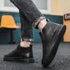 Men's Boots Winter Cotton Shoes High-top Fashion Casual Shoes Trend  Boots Flat Shoes Korean Version Tooling Shoes Student 2025
