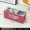 Mini Container Model Storage Box Desktop Organizer Plastic Craft Display Case Office Desk Decor