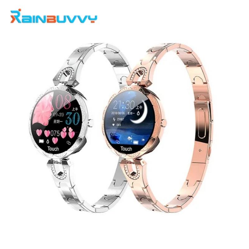 Rainbuvvy AK15 женский модный смарт-браслет 1,08-дюймовый HD ЖК-экран 240x210 BT4.0 IP67 водонепроницаемый 120 мАч Android смарт-часы специальный подарок