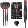 Target Darts Scope Steel Tip Swiss Point Tungsten Dart Barrel Steel Tip Dart Red Black Professional Dart Set with Swiss Points Tools Darts, 90% Set,