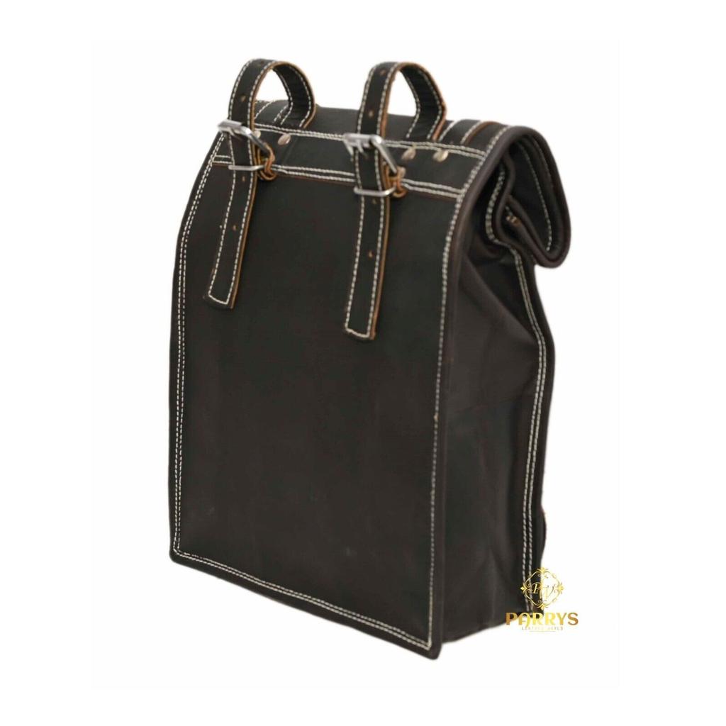 Классическая седельная сумка, набор из 2 шт., мотоциклетная сумка Postman, сумка для велосипеда черного цвета.