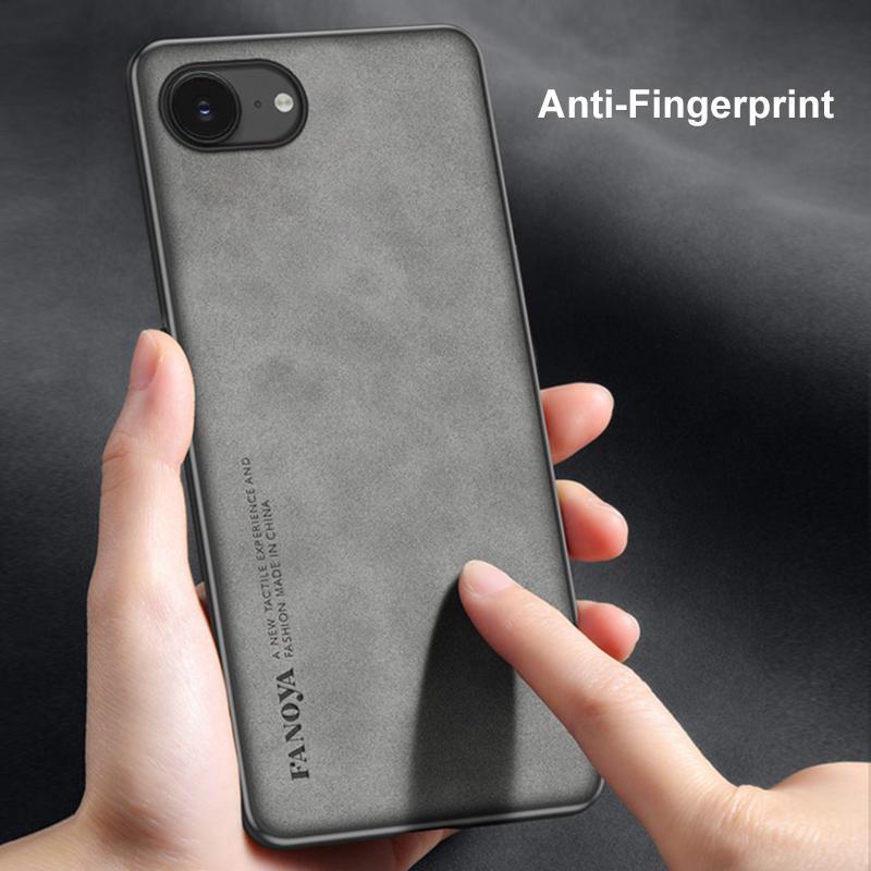 Для iPhone 16E Чехол Роскошный Кожаный Чехол для Телефона Для iPhone 16 E iPhone16E Задняя Крышка Ударопрочный Силиконовый Матовый Полная Защита