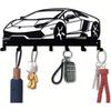 Metal Racing Car Key Holder Wall Decor Storage Rack