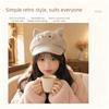Spice Girl Octagonal Hat Y2K Painter Artist Cap Sweet Embroidered Cat Ears Beret  Daily
