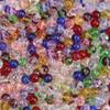 50pcs/lot 8mm Colored Transparent Glass Beads For Jewelry Making Loose Spaced Round Glass Bead DIY Jewelry Accessories Wholesale