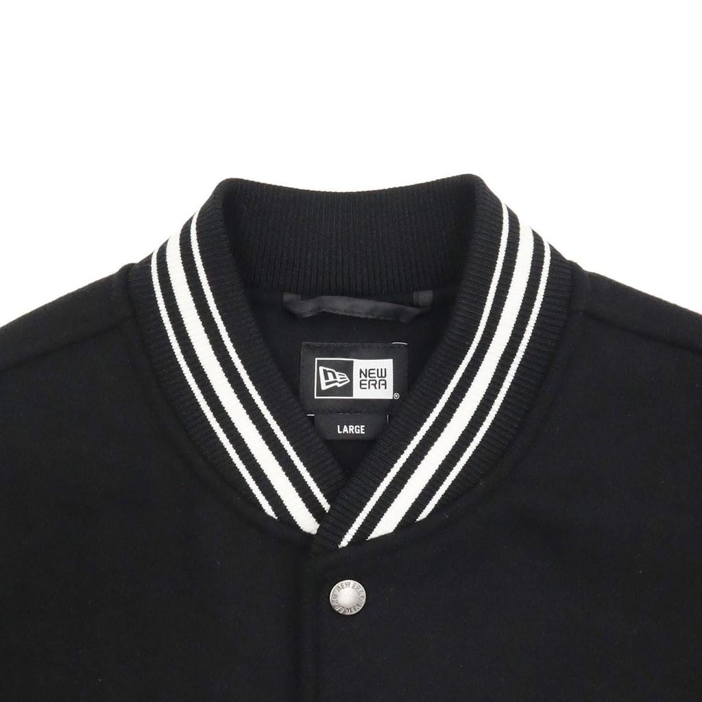 Куртка Varsity Melton New Era Размер Box ONSPOTZ и Аутентичный Стильный Маленький и Большой Размеры Идея для Подарка (14514616 NER35A6199) Черный, L, Логотип, Эксклюзивный,