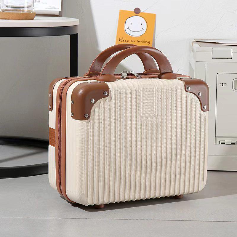 14-дюймовый женский легкий маленький багаж: Портативный ящик для макияжа и хранения большой вместимости