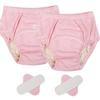 LAROTSUBA Incontinence Adult Cloth Protective Washable Pocket Diapers with Changeable Inserts for and Postpartum Set of 2 Size Underwear, Diapers,