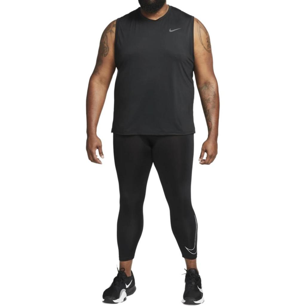 Nike Pro Dri-FIT Slim Fit Длинные брюки для фитнеса Мужские штаны Черные DD1919-010