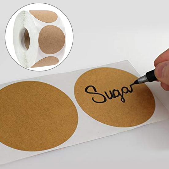 500 шт. Круглые самоклеящиеся бумажные наклейки DIY этикетки для выпечки Декор для торта Пломбировочные бирки